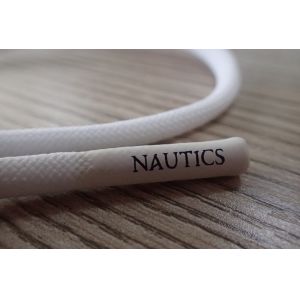 Custom Logo Non Elastic Polyester Cord With Matt Silicone Endings For Hoodie