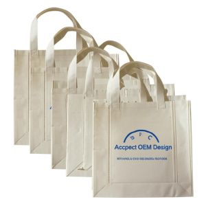 China Accpect OEM Design Non Woven Fabric Bags with Single Color Screen Printing and Customized Logo on sale