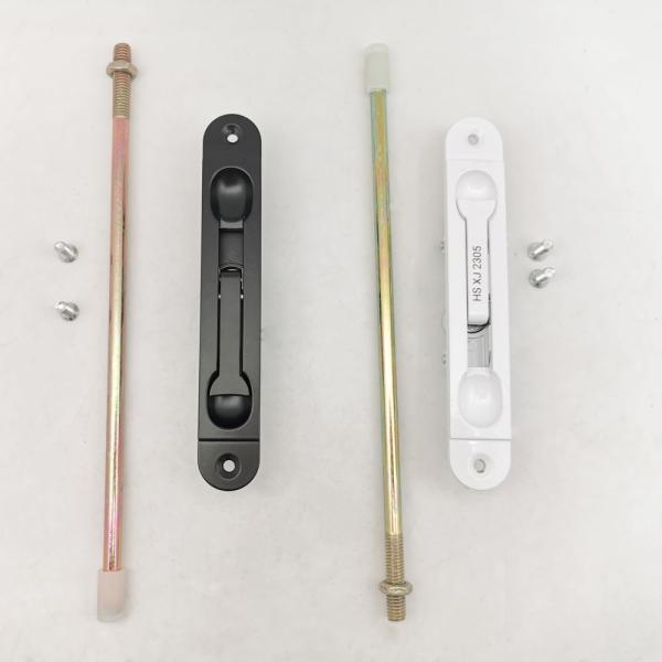 Quality Sliding Aluminum Door Bolt Lock Vertical Black And White L145mm W230mm for sale