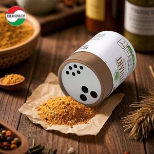 Buy cheap Environmental Biodegraded Customized Kraft Paper Tube with Top Hole for Seasoning Spice Sault from wholesalers