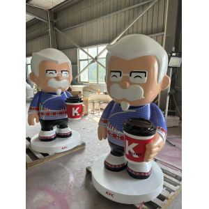 Buy cheap KFC FRP Sculptures - Corporate Image IP for Chain Store Check-in Dolls from wholesalers