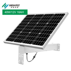 Buy cheap HighFly EU Warehouse Half Cells Bifacial Fixed 40W 12V 16Ah Solar Panel Home Power System With Tuv/ce Certification from wholesalers