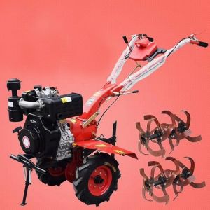 Buy cheap 3600rpm Mini Power Tiller 188F 9.6HP Agriculture Tiller Machine Wet Friction Plate from wholesalers