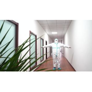 Buy cheap Cheap Disposable Coverall non woven Microporous PP+PE film coverall type5/6 from wholesalers