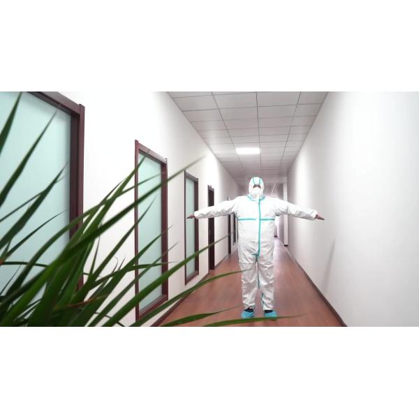 Buy cheap Cheap Disposable Coverall non woven Microporous PP+PE film coverall type5/6 coverall from wholesalers
