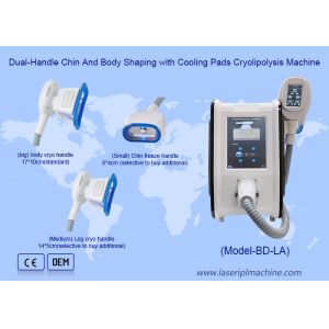 Dual Handle Chin And Body Shaping Cooling Pads Cryolipolysis Machine