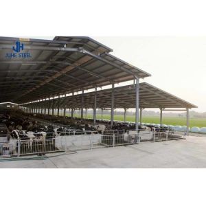 Buy cheap Purlin C/Z Galvanized Steel Q235 Prefabricated Modular Steel Structure Cow House Shed from wholesalers