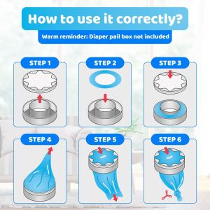 Buy cheap Blue Diaper Disposal Refills Biodegradable Nappy Bin Refills 4.5m from wholesalers