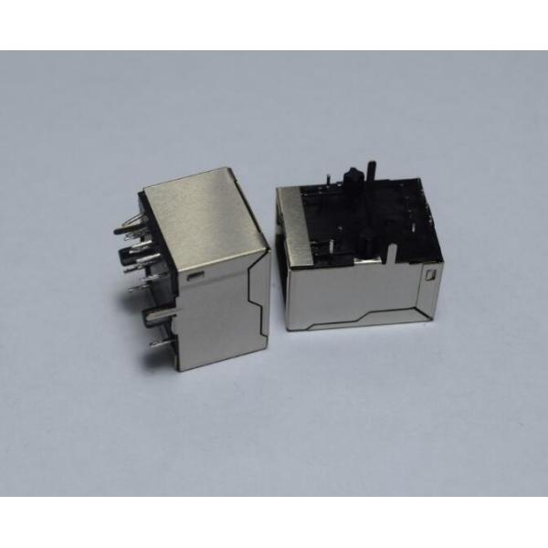 Waterproof 100Base-T Modular Vertical RJ45 Connectors With Transformer Single