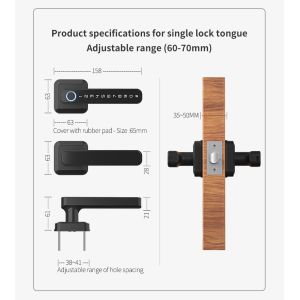 Buy cheap 360° Fingerprint Entry Door Lock Aluminum Alloy For Home Apartments from wholesalers