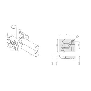 Chrome Plating H-10 Lean Pipe Connector Joint