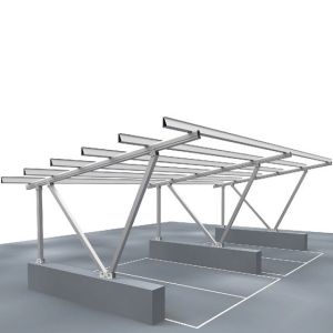 Buy cheap Waterproof PV Solar Carport for Flat Open Field Anodized Aluminium Solar Roof Carport from wholesalers