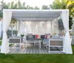 Buy cheap 10x12 Aluminum Awning Villa Garden Leisure Shading Pergola With Retractable Roof from wholesalers
