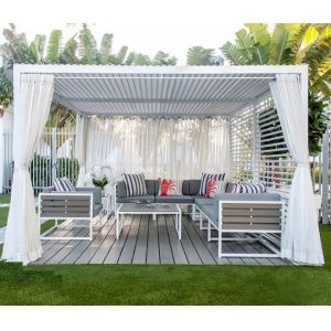 Buy cheap Aluminum Louvered Pergola Metal Pergola With Retractable Roof Louvered Pergola from wholesalers