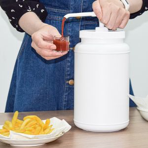Buy cheap Std Head Sauce Dispenser Pump With 2500ml Plastic Container from wholesalers