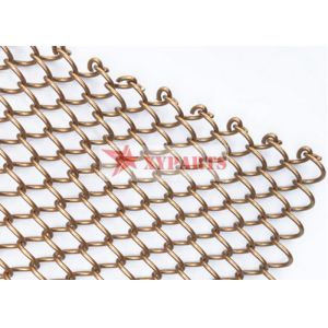 Buy cheap 6mmx6mm Aluminum Drapery Metal Mesh Curtain For Fireplace Screen from wholesalers
