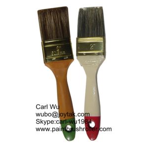 Buy cheap Paint brush natural pure bristle Chinese bristle brush synthetic mixwood handle plastic handle 2 inch PB-007 from wholesalers