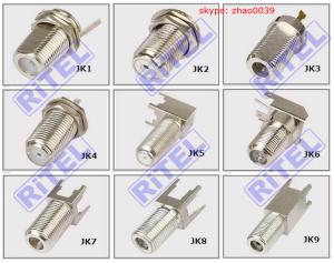 Buy cheap CATV high quality F type female Jack and plug, bulkhead for panel or PCB for TVC/COMCAST/PPC product