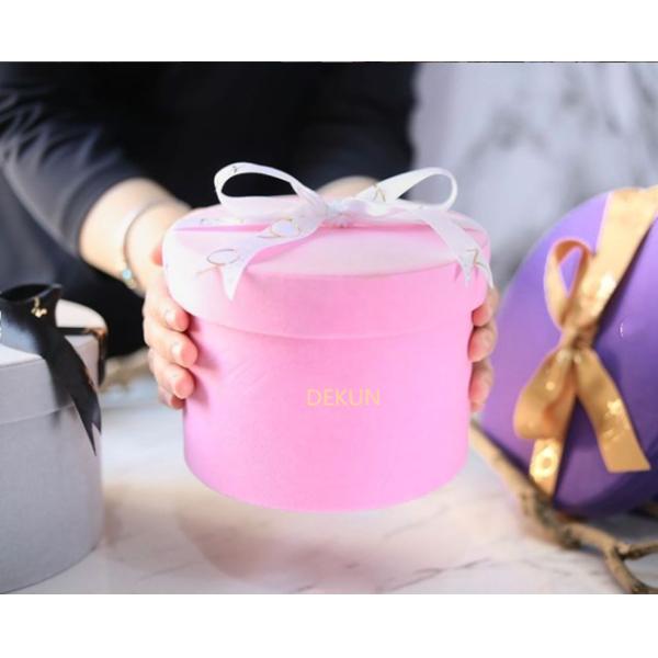 Round Floral Cylinder Boxes Custom Order Accepted for 20*15CM Flower Arrangements