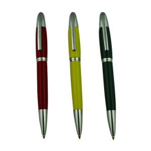 Buy cheap Black Metal Point Pen , Long Life Span Calligraphy Ballpoint Pen product