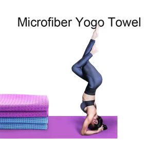 Buy cheap ODM purple Non Slip Hot Microfiber Yoga Towel With Grips from wholesalers