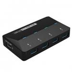 Buy cheap 480Mbps multiple 4+1 port USB 3.0 hub, supports auto-switching between self-power & bus power mode from wholesalers
