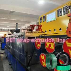 9-32mm PET Packing Strap Extrusion Production Machine With 5000L Drying Barrel