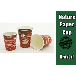 Buy cheap Customsized LOGO 8 Oz Hot Drink Cups Takeaway Single Wall For Coffee / Tea from wholesalers