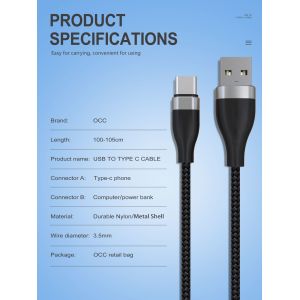 Buy cheap Fast Charge 3A Nylon Braided OEM/ODM Usb Type C Cable 2.0 USB C for Huawei Samsung data&charge cable from wholesalers
