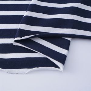 High-Quality Easy To Care Healthy And Smooth Striped Material Fabric For T-Shirt