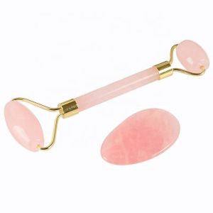 Buy cheap 100% Natural Rose Jade Roller And Gua Sha from wholesalers