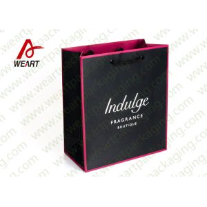 Buy cheap Full Inside Colored Custom Printed Paper Bags For Wedding Black Rope from wholesalers