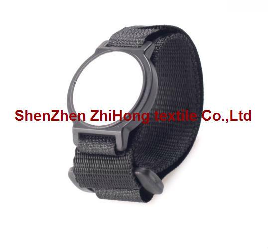 Buy cheap OEM wholesale hook and loop sewn nylon watch strap with buckle from wholesalers