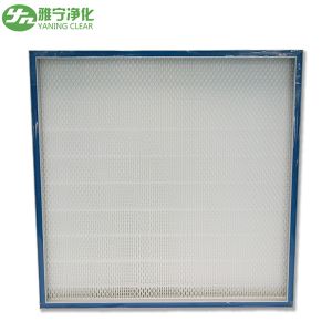 Mini Pleat HEPA Air Filter Replace H13 HEPA Filter With Galvanized Frame