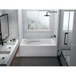 China PMMA Acrylic Skirt Bathtub White Without Drainer CUPC MG-DT1582 on sale
