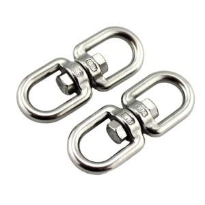 China Other Stainless Steel Rigging Hardware Double Eye Hook Swivel Shackle on sale