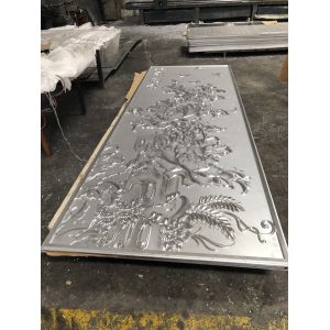 Buy cheap Convex Surface Aluminum Metal Ceiling Three Dimensional Sculpture Relief Plate Smooth Flat from wholesalers
