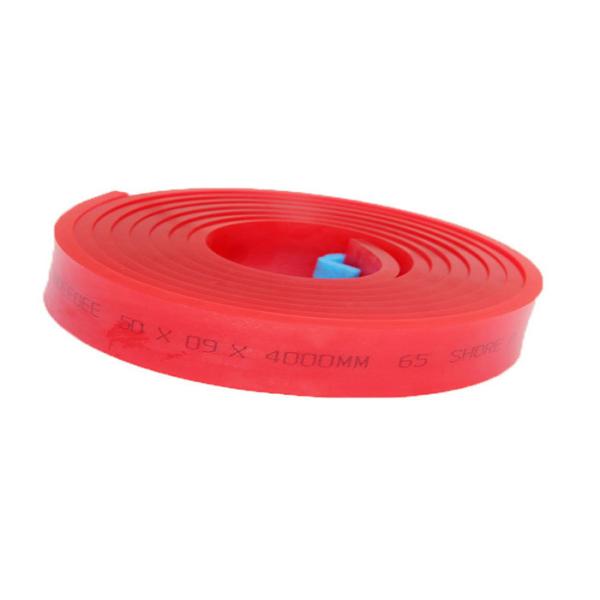 Quality 9mm Thickness Squeegee Rubber Screen Printing Materials 3.66m / 4m Roll for sale
