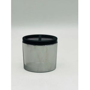 Buy cheap Black Nickel Glass Bathroom Accessories Sets Round Shape Ion Plating Effect Glass Soap Dispenser from wholesalers