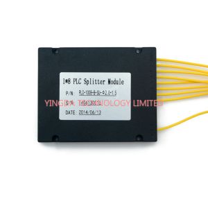 Buy cheap GPON Single Mode Fiber Optic PLC Splitter 1x 8, PLC Splitter Module SC 1.5M from wholesalers