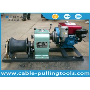 China Small Volume 5 Ton Diesel Engine Powered Winch for Cable Pulling With Belt Driven on sale