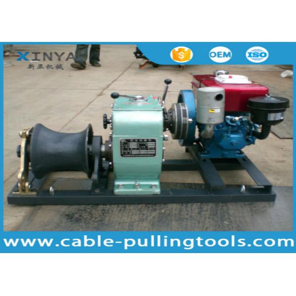 Small Volume 5 Ton Diesel Engine Powered Winch for Cable Pulling With Belt