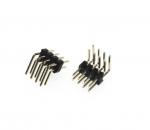 Buy cheap 2.54mm 1.27mm Straight Round 4 Pin Header Connector 2-40pin Single Dual Row PBT PA6T from wholesalers