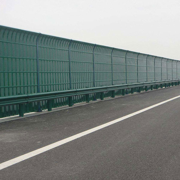 Green Noise Barrier Walls Highway Sound Wall Panels Weather Resistant