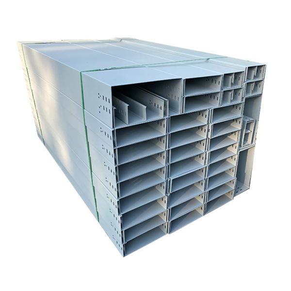 Quality Galvanized Wireway Cable Tray / Electric Cable Trunking 50mm-1000mm for sale