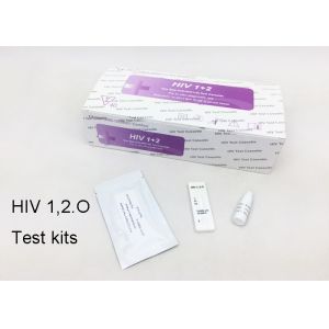 Buy cheap Tri - Line HIV 1,2,O Home Testing Kits Blood Specimen 4mm Cassette Private Test from wholesalers