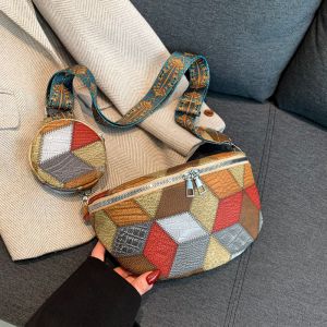 Buy cheap AUTUMN AND WINTER RETRO CROSSBODY BAG BAG FEMALE BAG FASHION CHEST CROSSBODY BAG NEW NICHE DESIGN MOBILE PHONE RETRO FAN from wholesalers