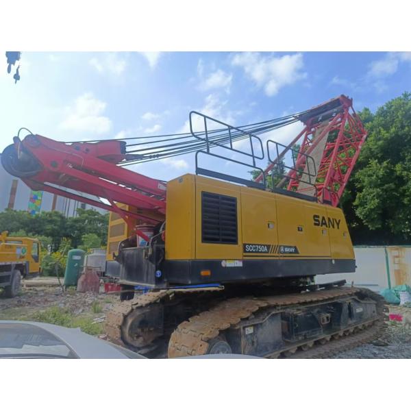 2019 Used Hydraulic Crawler Crane 75 Tons with Five-Arm Jib