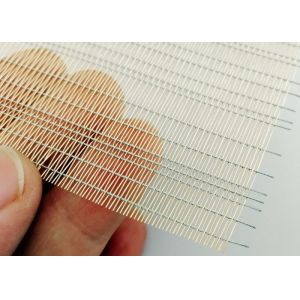 Buy cheap Decorative Soft Metal Mesh Laminated Glass With Fabric Interlayer Antirust from wholesalers