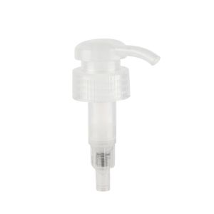 Buy cheap Transparent Striped 28/410 Lotion Pump Spiral Bottom Locking Liquid Dispenser Pump from wholesalers